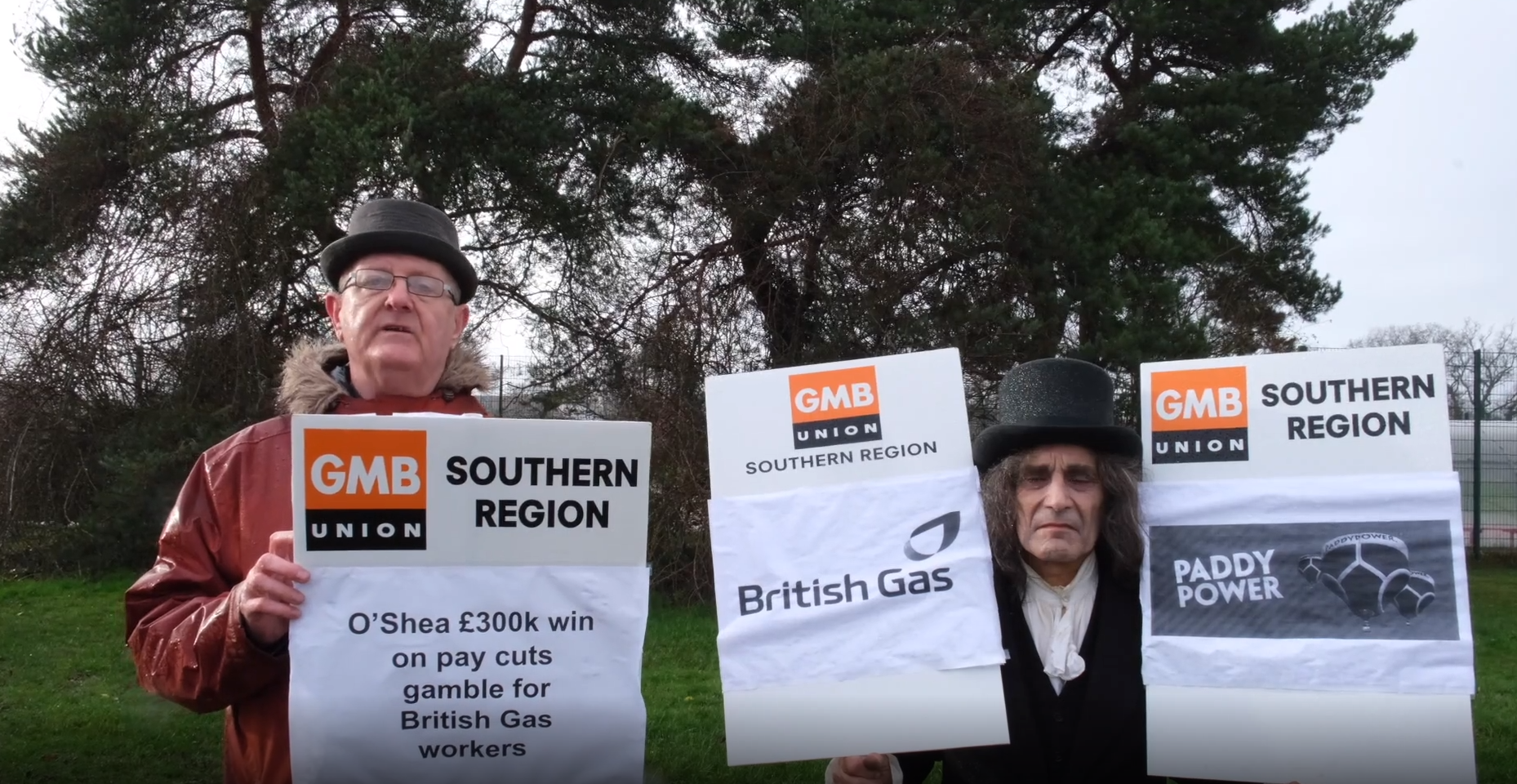 GMB presented the Scrooge of the Year Award 2020 to Mr O'Shea